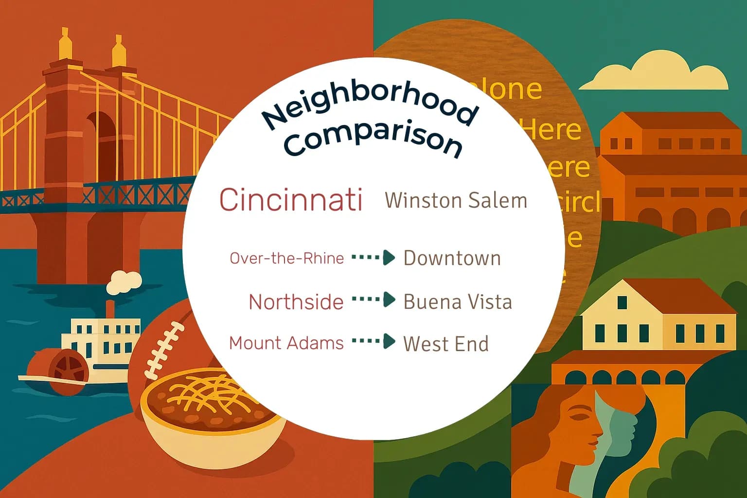 Cincinnati vs Winston Salem Neighborhood Comparison