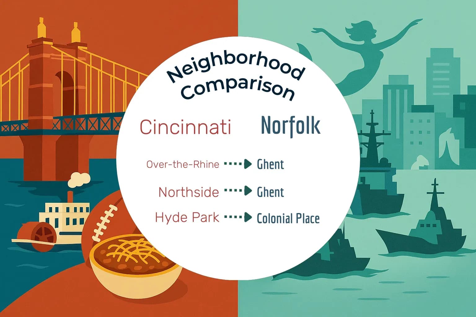 Cincinnati vs Norfolk Neighborhood Comparison