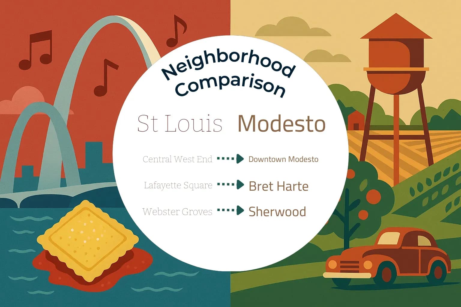 St. Louis vs Modesto Neighborhood Comparison