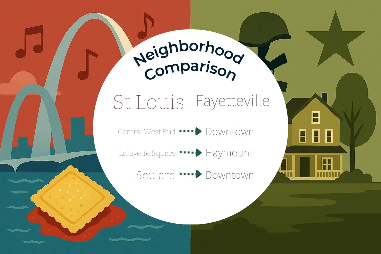 St. Louis vs Fayetteville Neighborhood Comparison