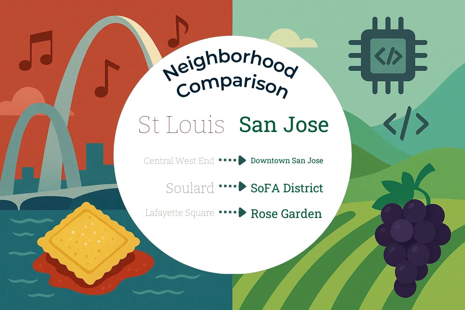 St. Louis vs San Jose Neighborhood Comparison