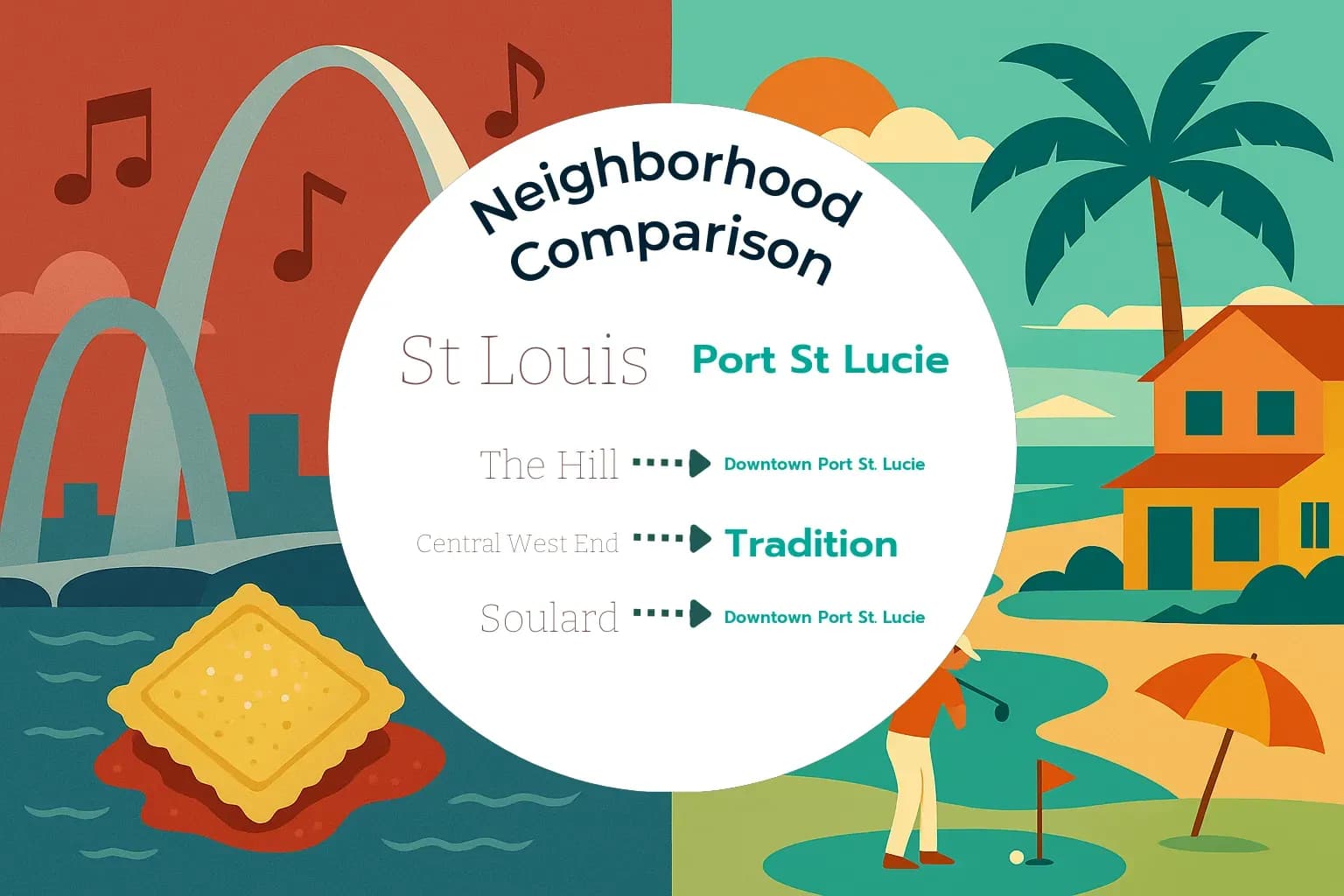 St. Louis vs Port St. Lucie Neighborhood Comparison