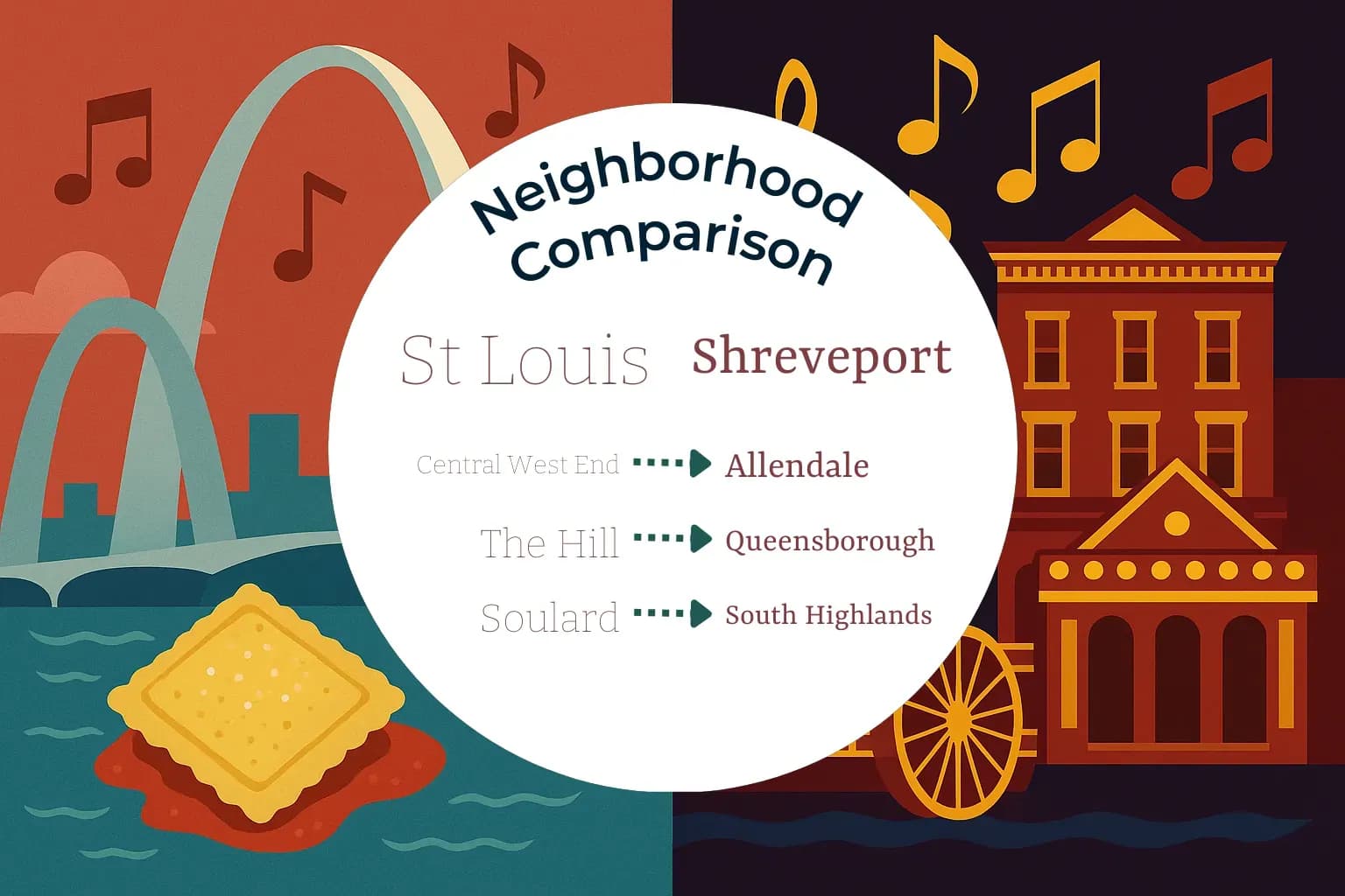 St. Louis vs Shreveport Neighborhood Comparison