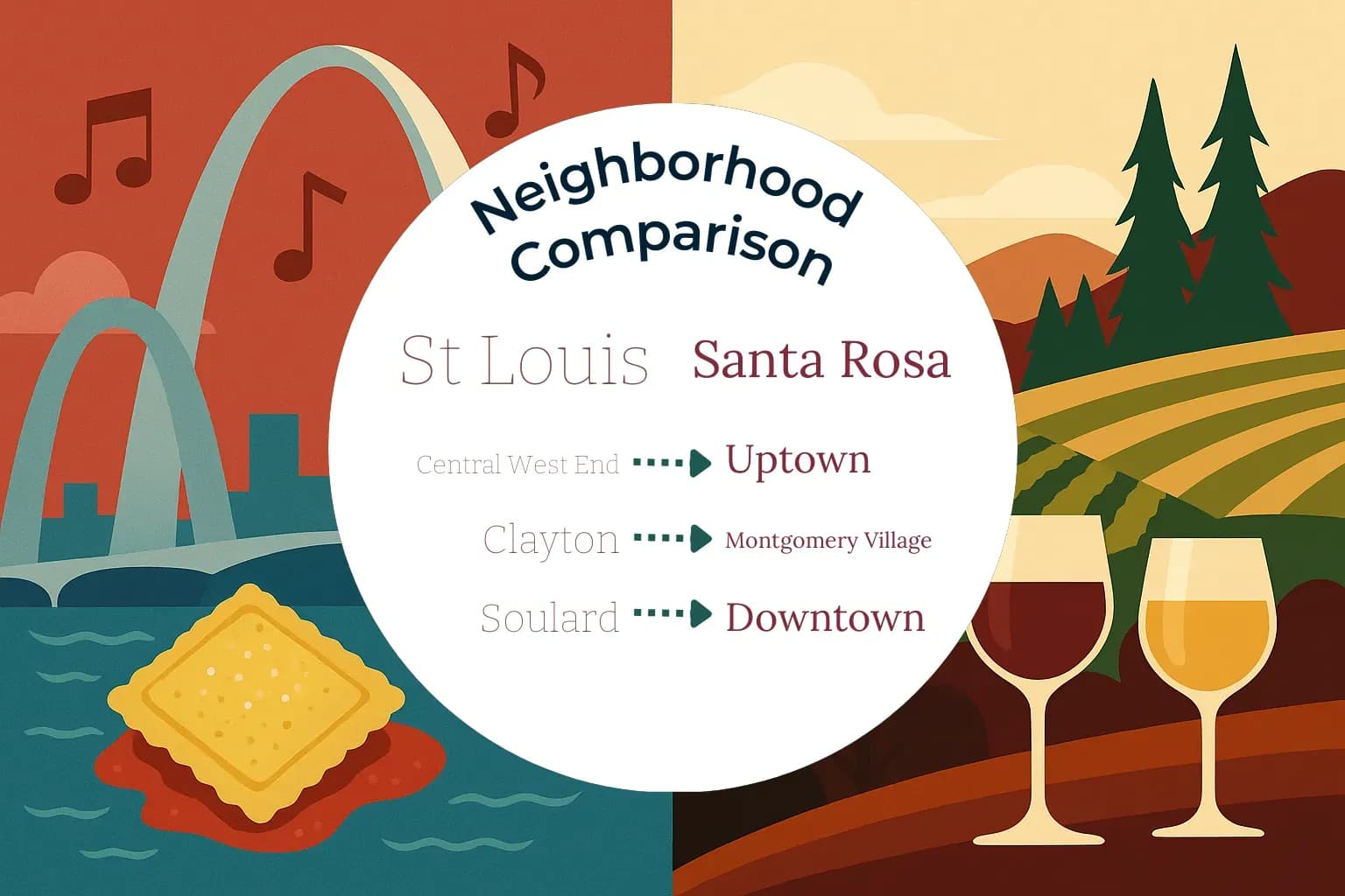 St. Louis vs Santa Rosa Neighborhood Comparison