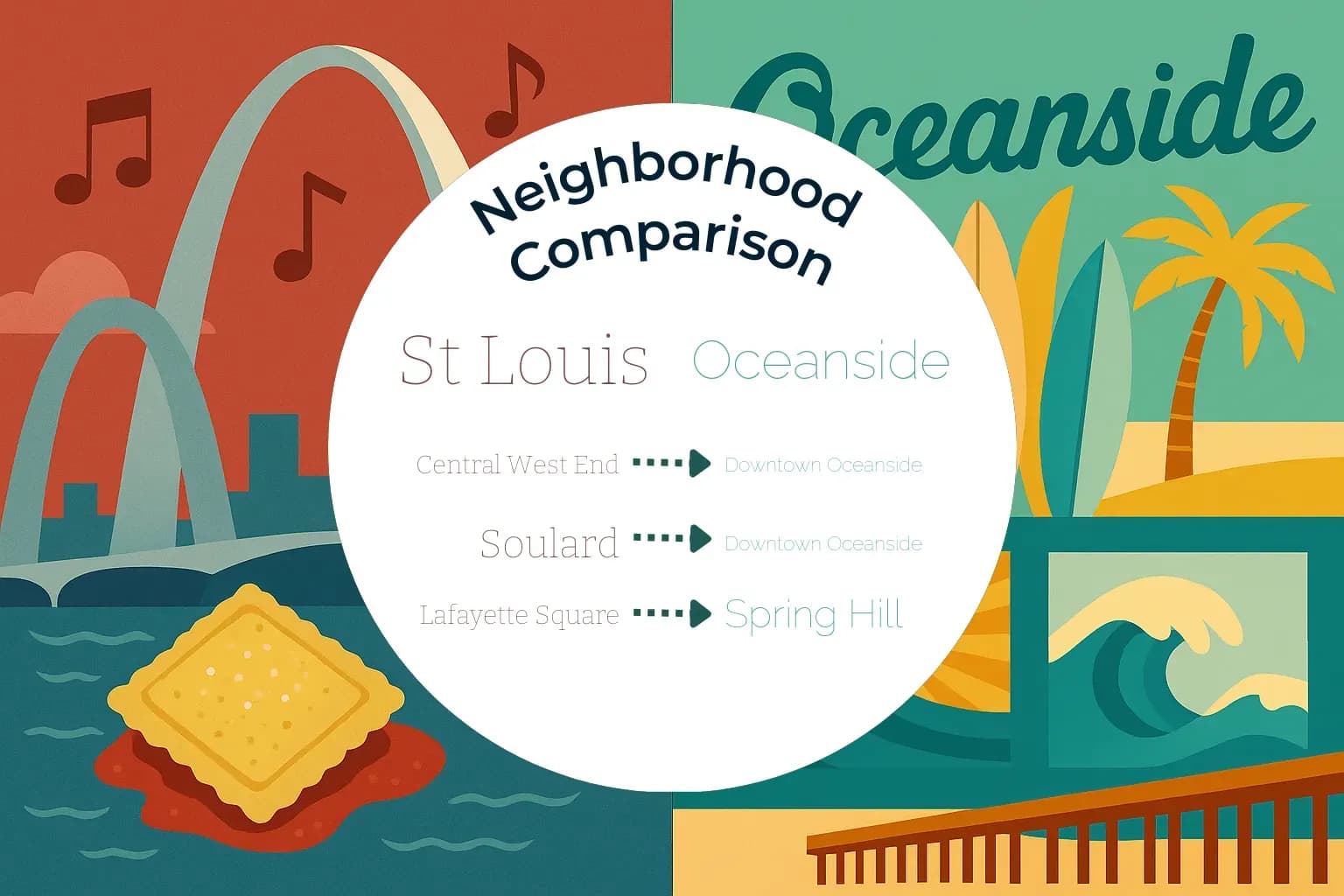 St. Louis vs Oceanside Neighborhood Comparison
