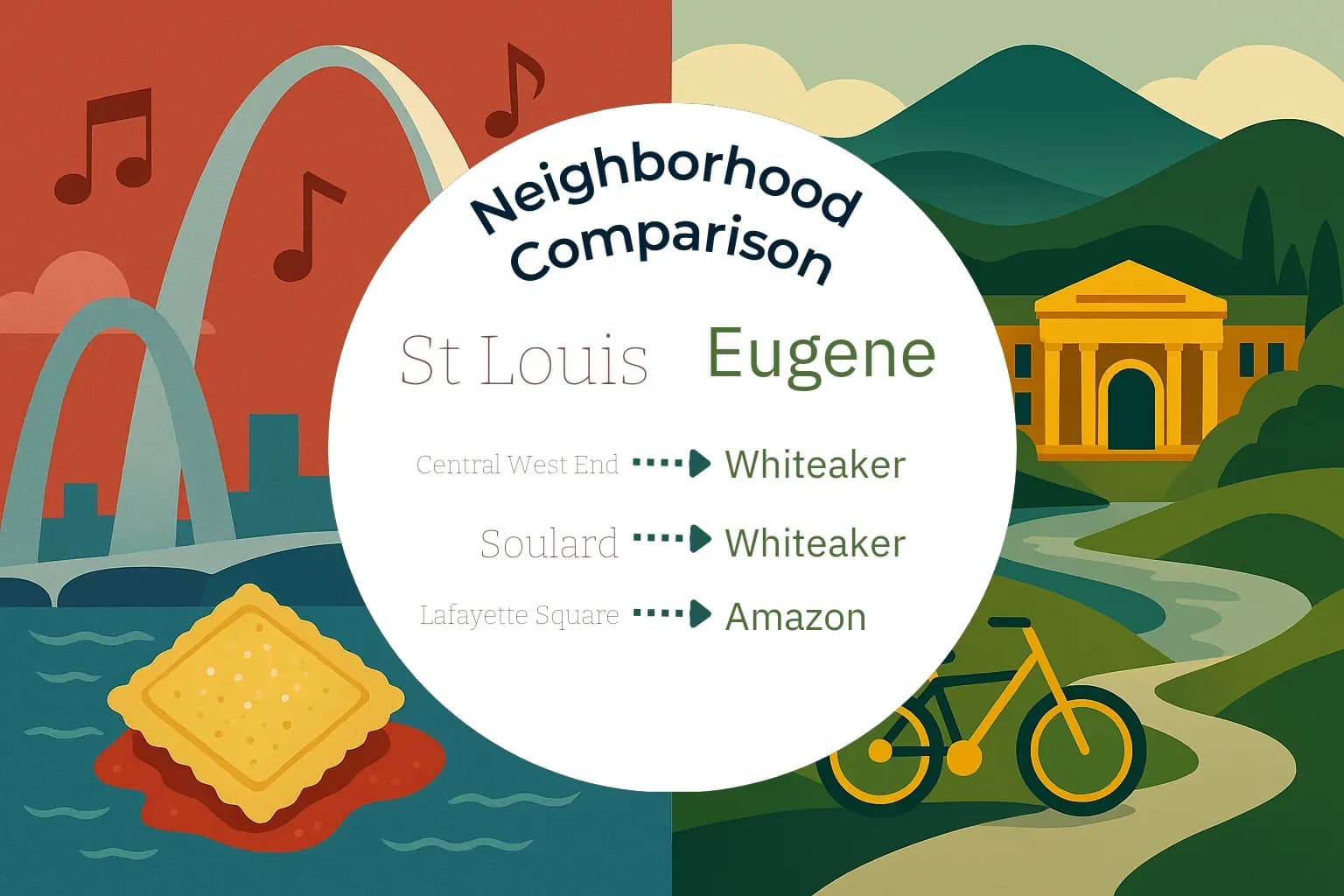 St. Louis vs Eugene Neighborhood Comparison