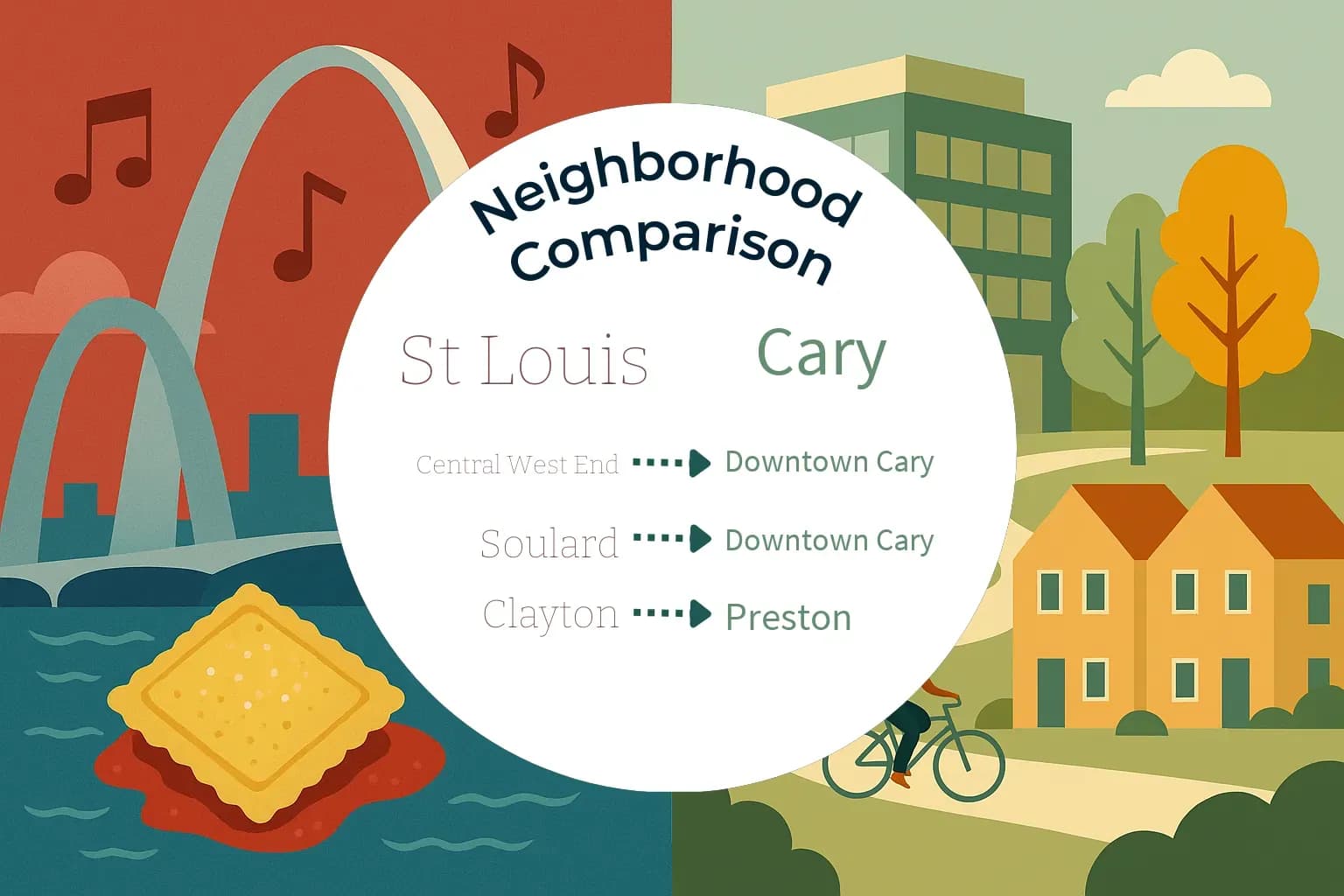 St. Louis vs Cary Neighborhood Comparison