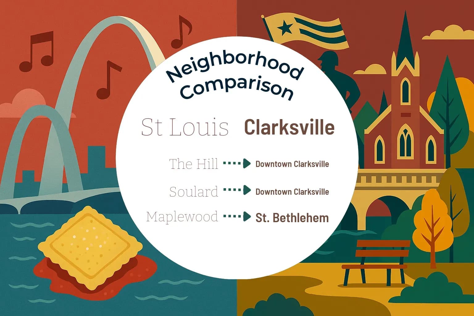 St. Louis vs Clarksville Neighborhood Comparison