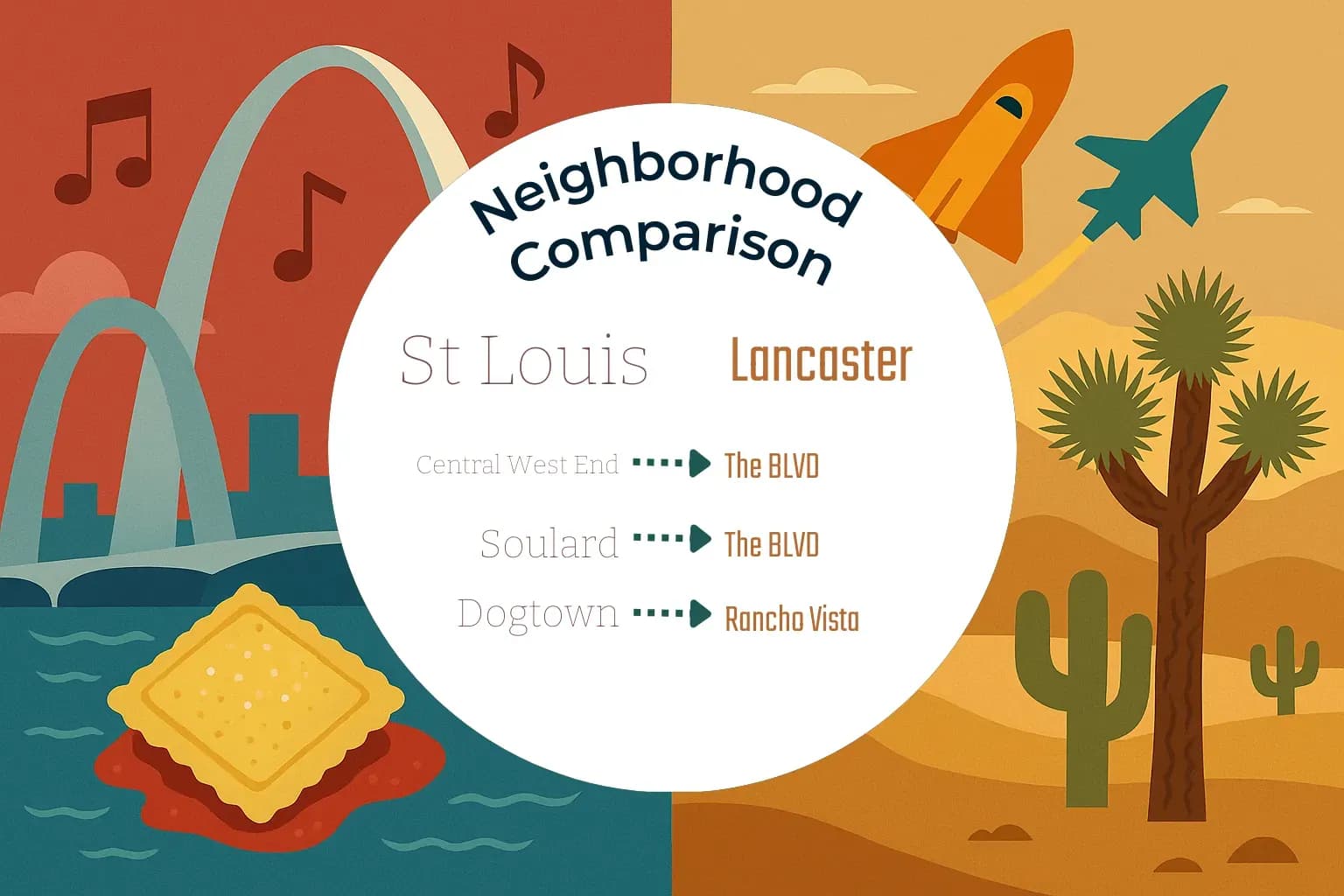 St. Louis vs Lancaster Neighborhood Comparison