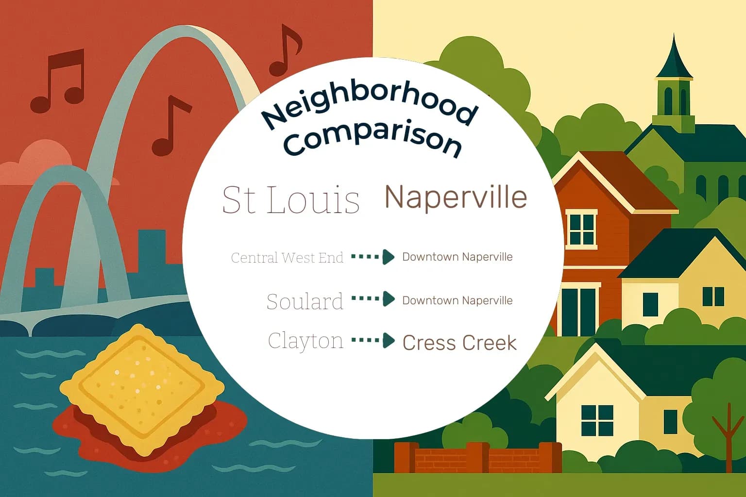 St. Louis vs Naperville Neighborhood Comparison
