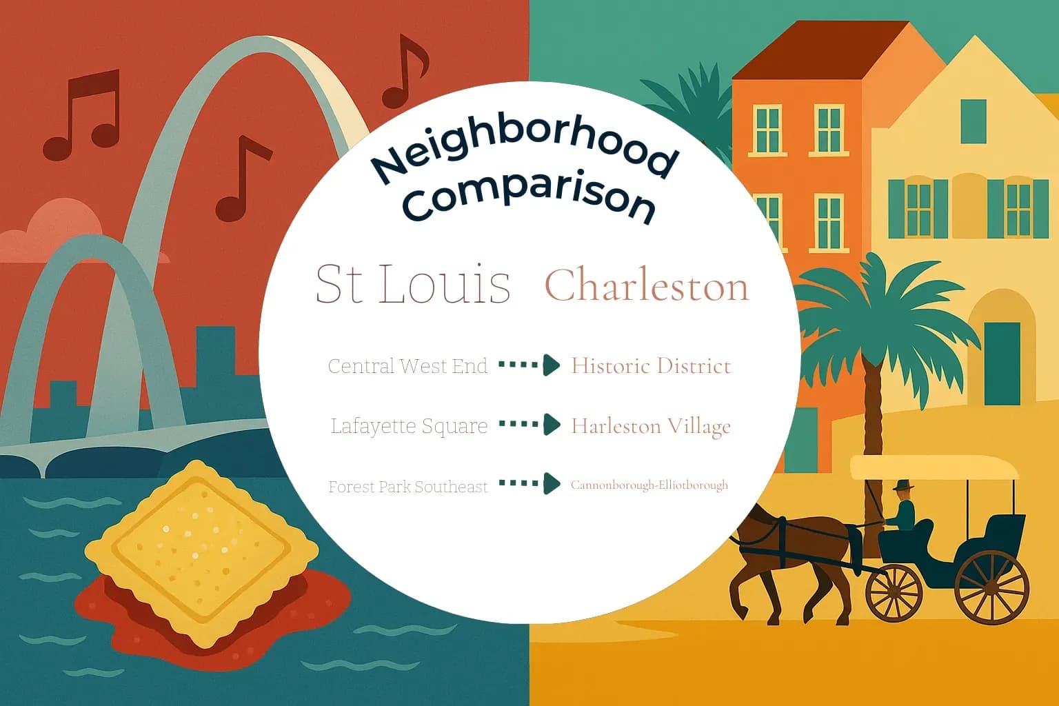 St. Louis vs Charleston Neighborhood Comparison