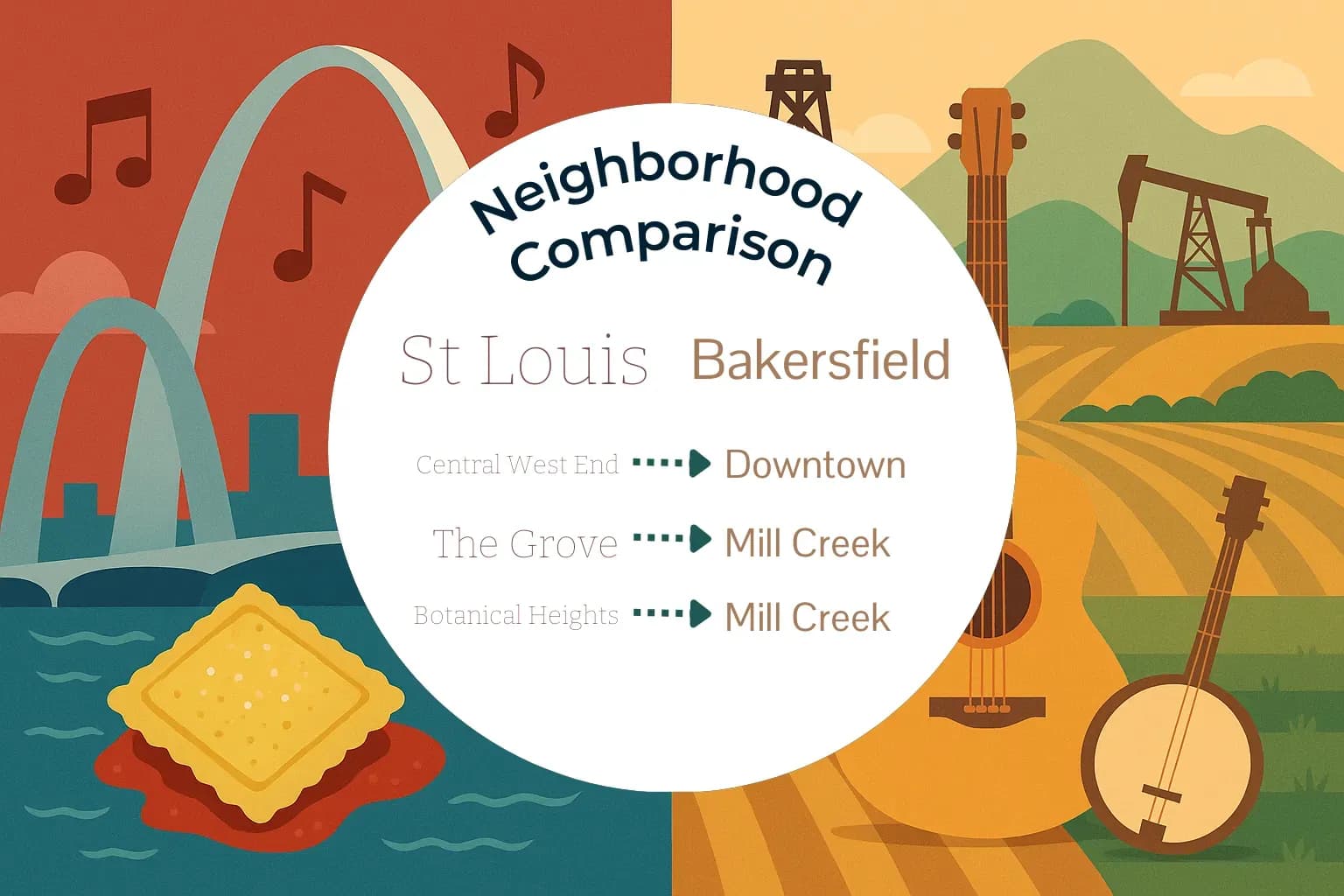 St. Louis vs Bakersfield Neighborhood Comparison