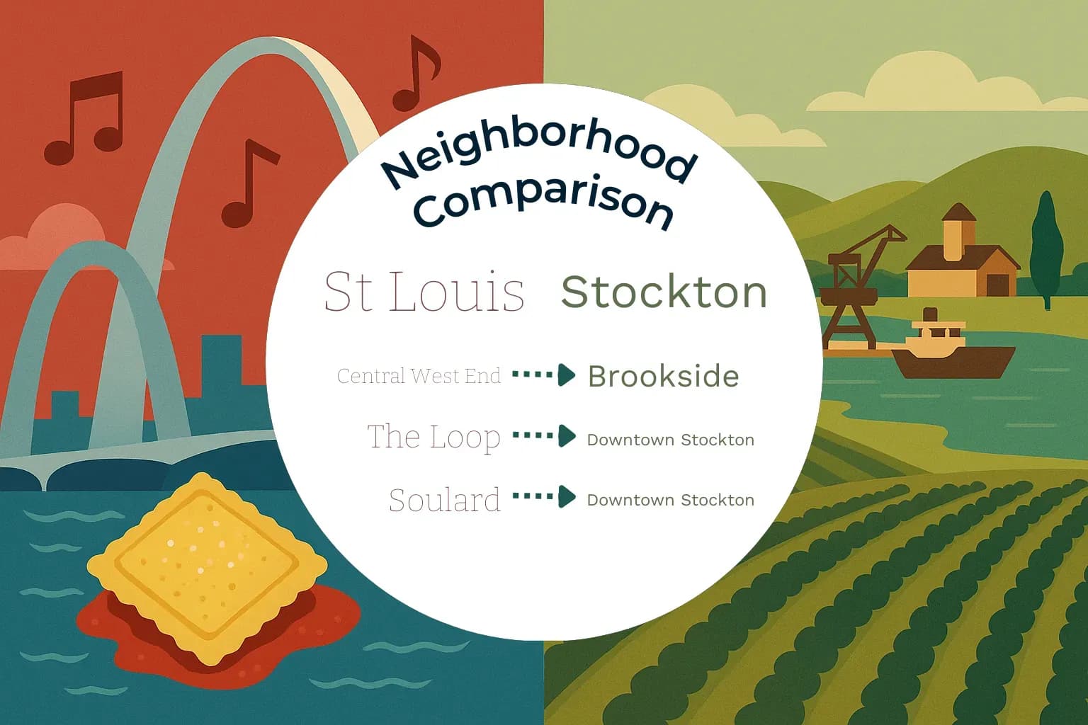 St. Louis vs Stockton Neighborhood Comparison