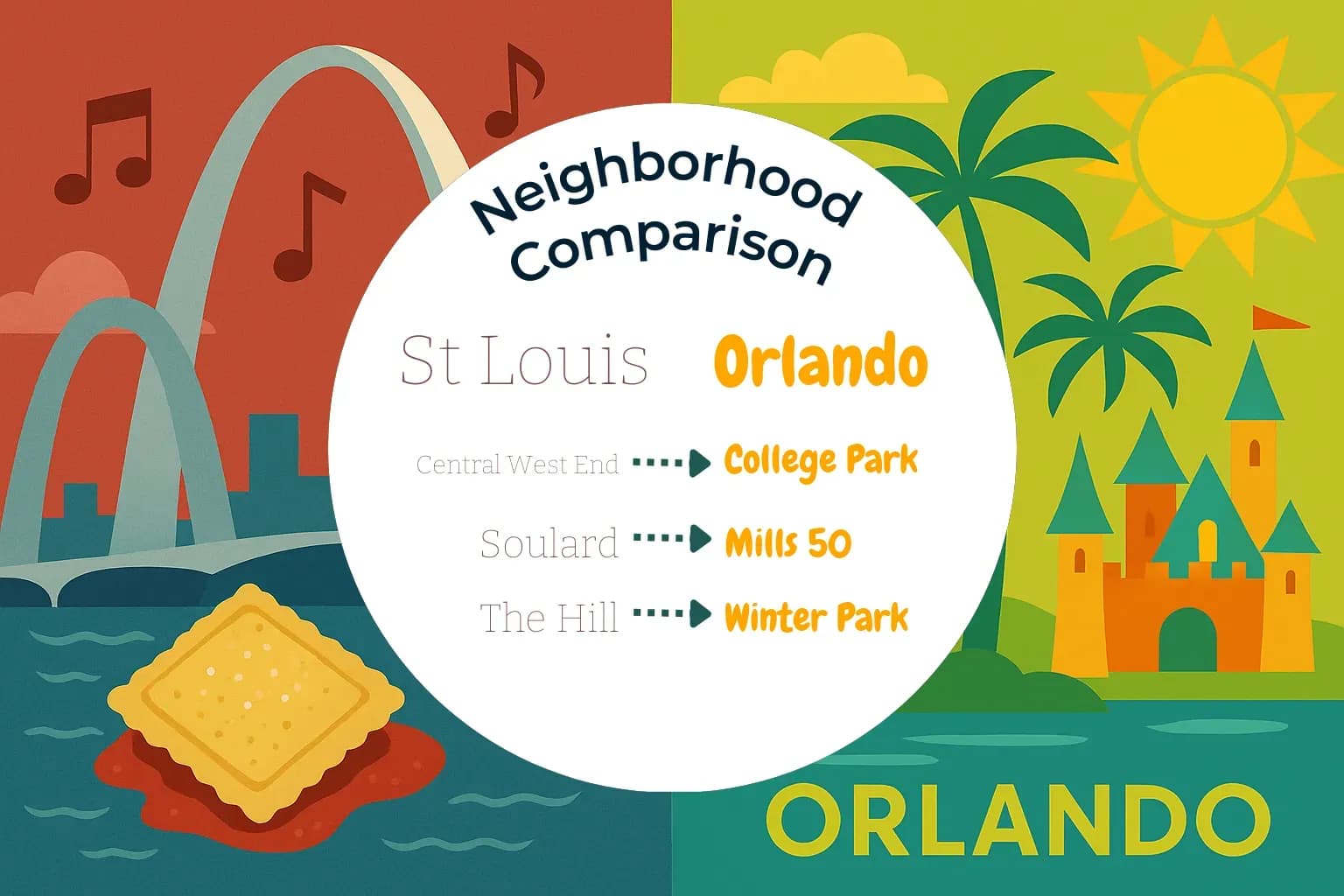 St. Louis vs Orlando Neighborhood Comparison
