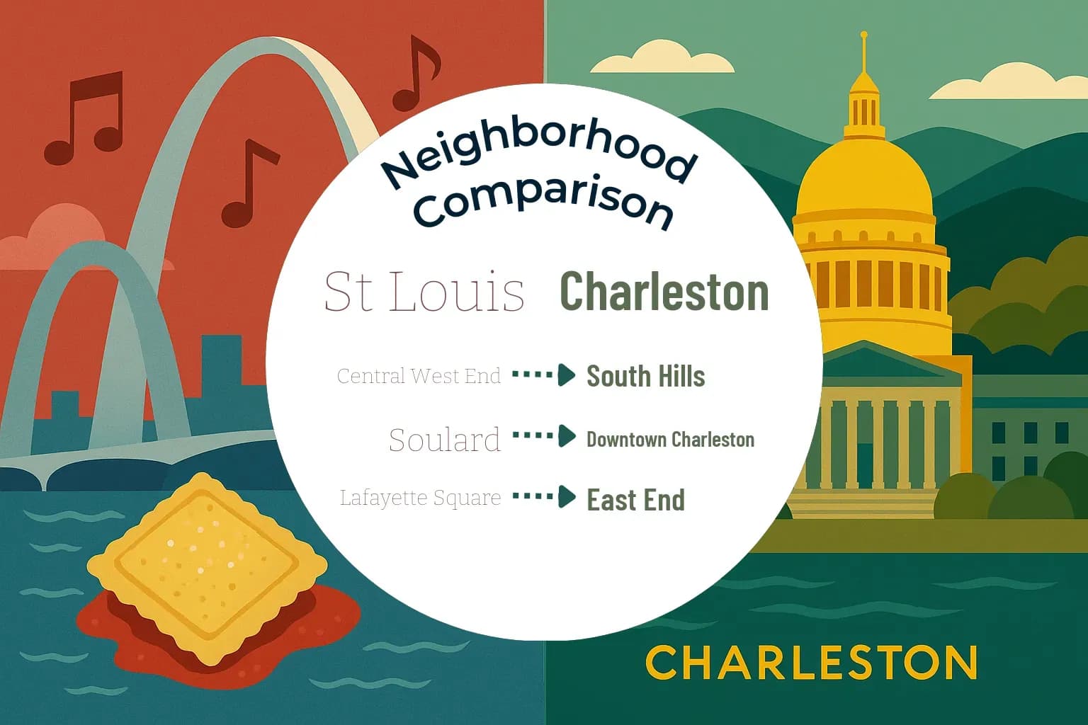 St. Louis vs Charleston Neighborhood Comparison