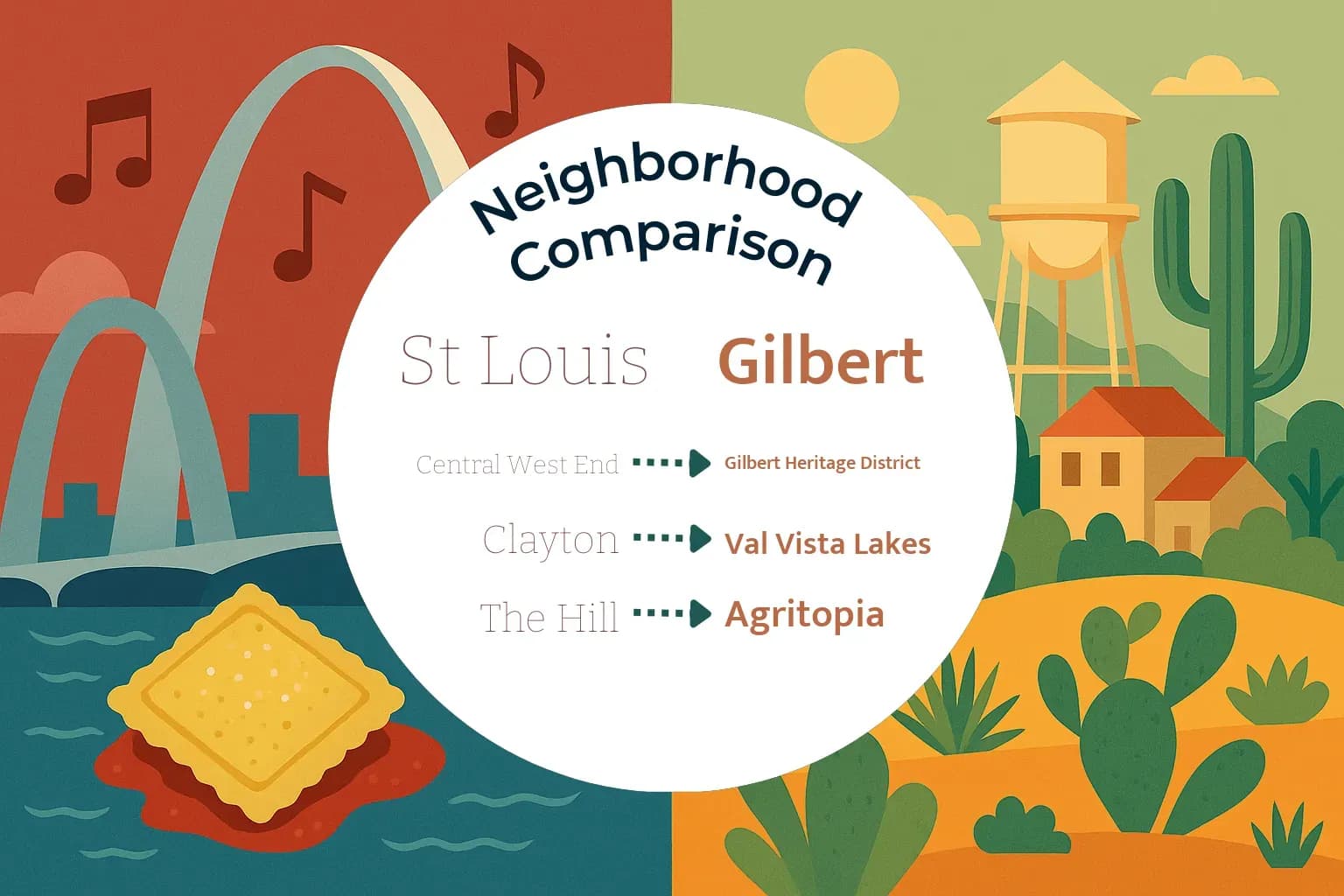 St. Louis vs Gilbert Neighborhood Comparison