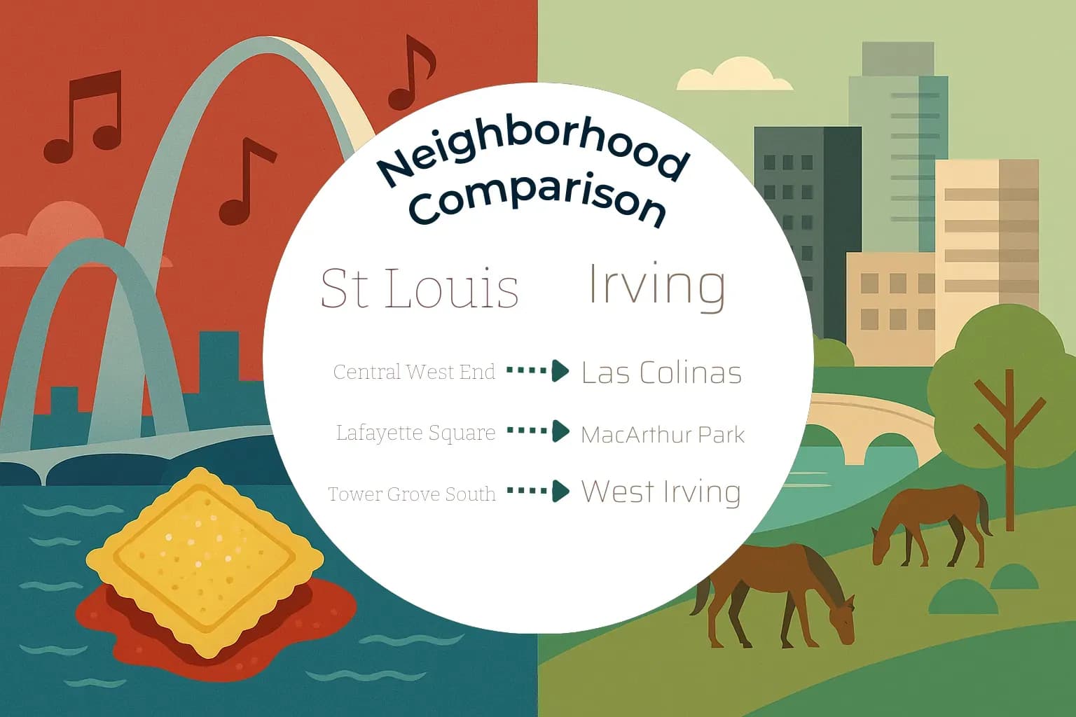 St. Louis vs Irving Neighborhood Comparison