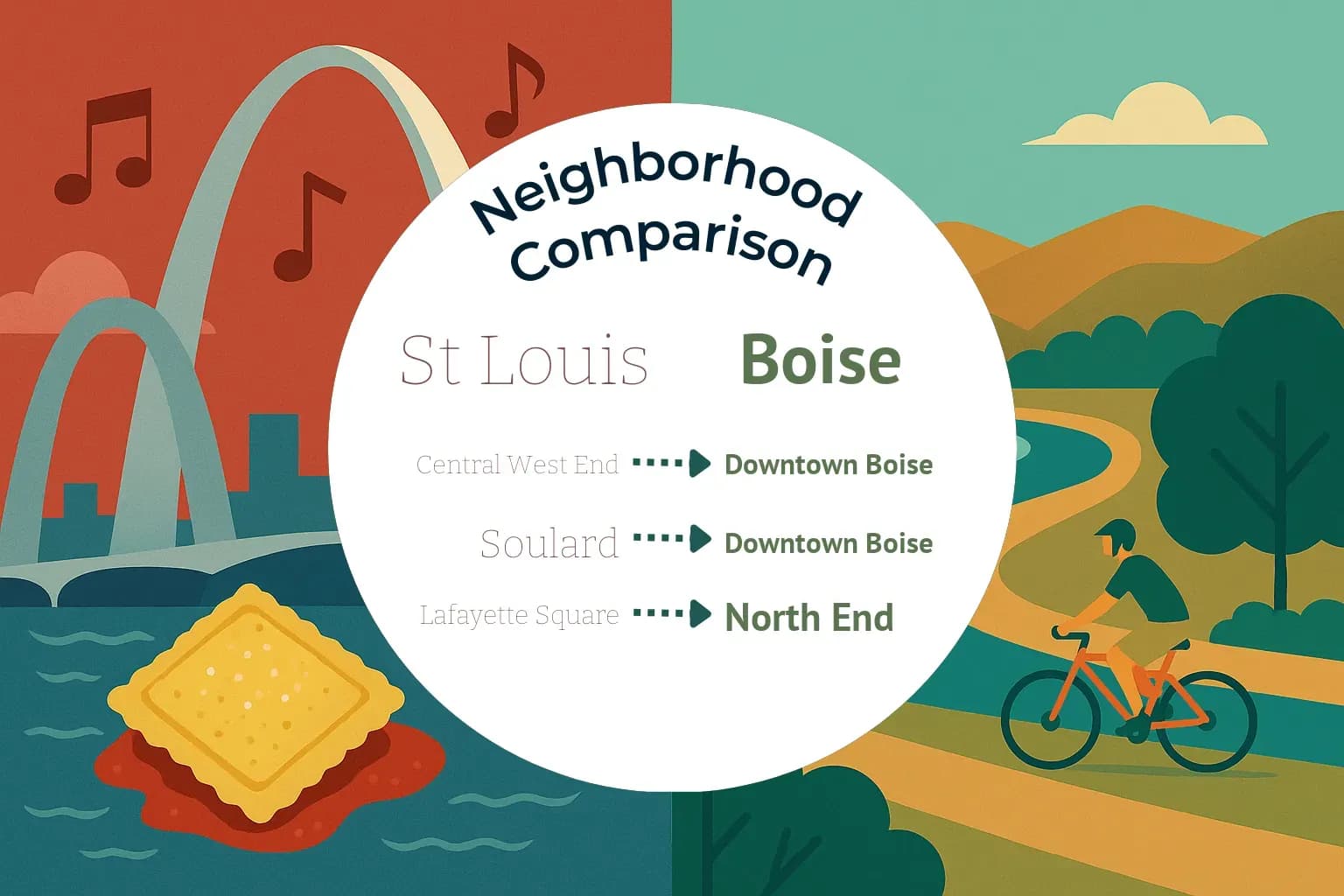 St. Louis vs Boise Neighborhood Comparison