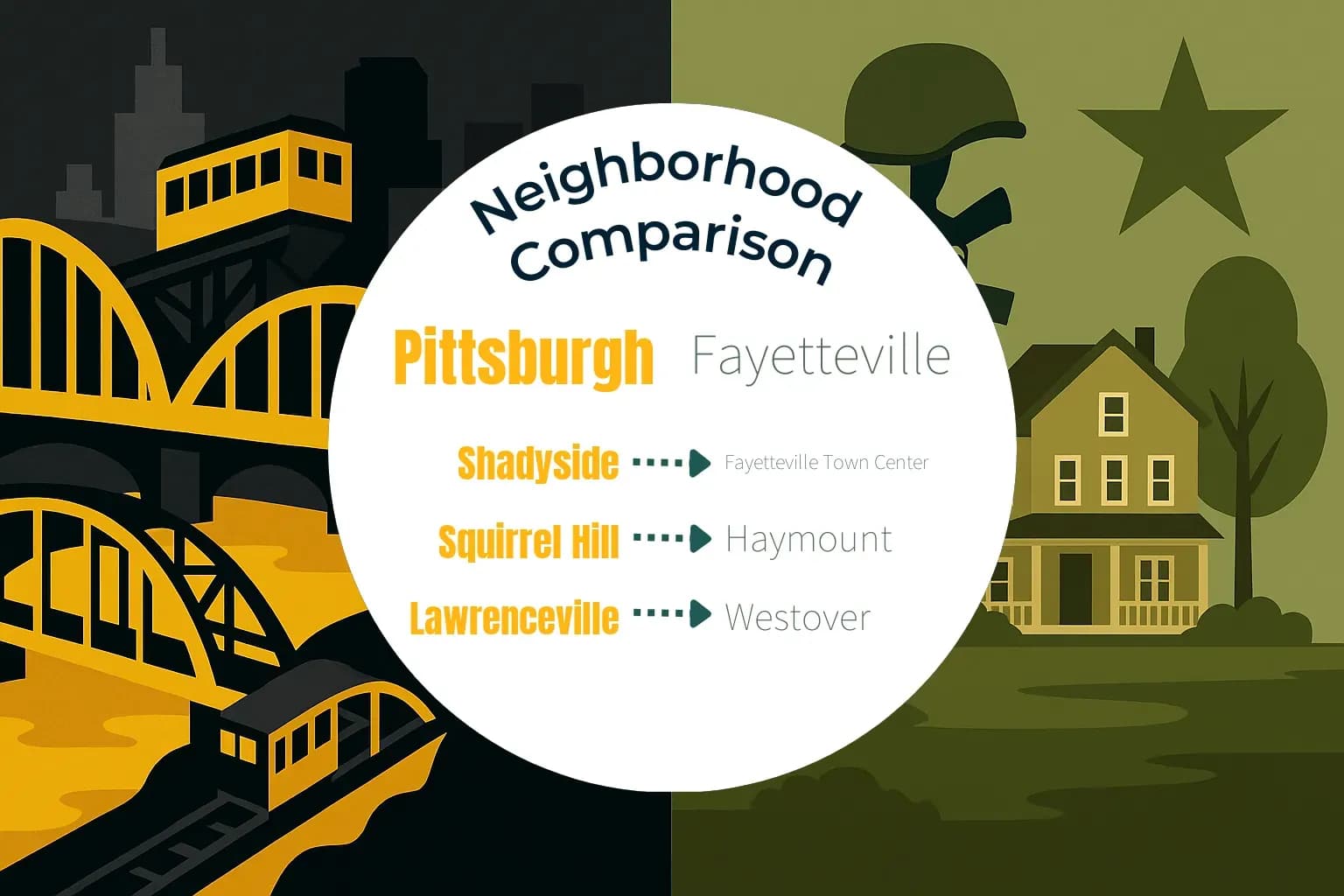 Pittsburgh vs Fayetteville Neighborhood Comparison