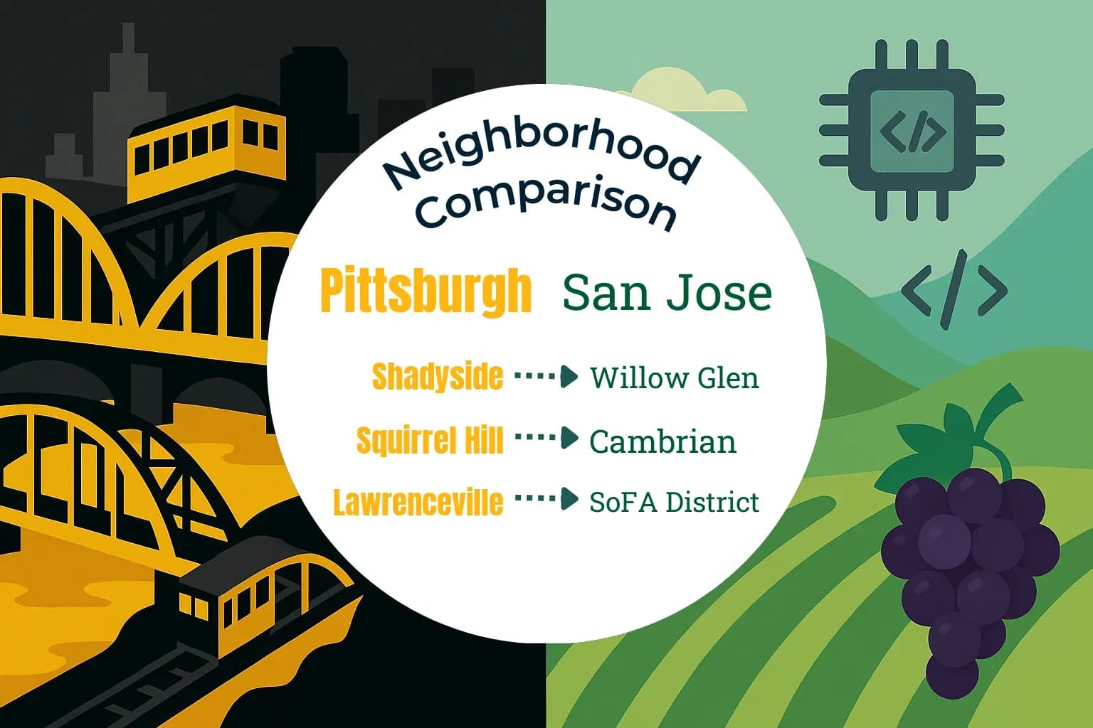 Pittsburgh vs San Jose Neighborhood Comparison
