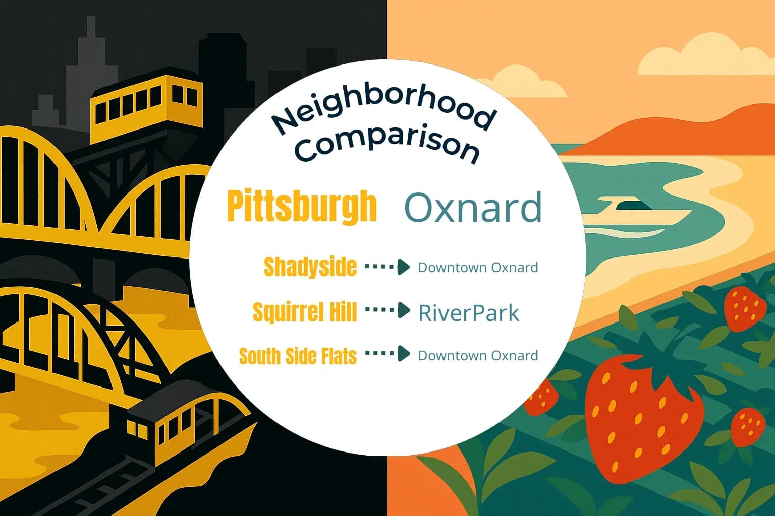 Pittsburgh vs Oxnard Neighborhood Comparison