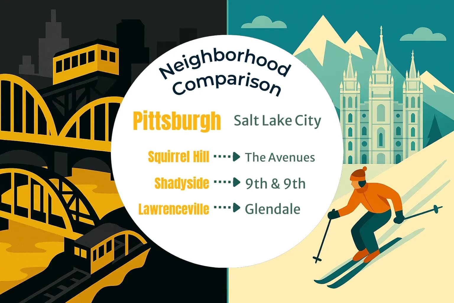 Pittsburgh vs Salt Lake City Neighborhood Comparison