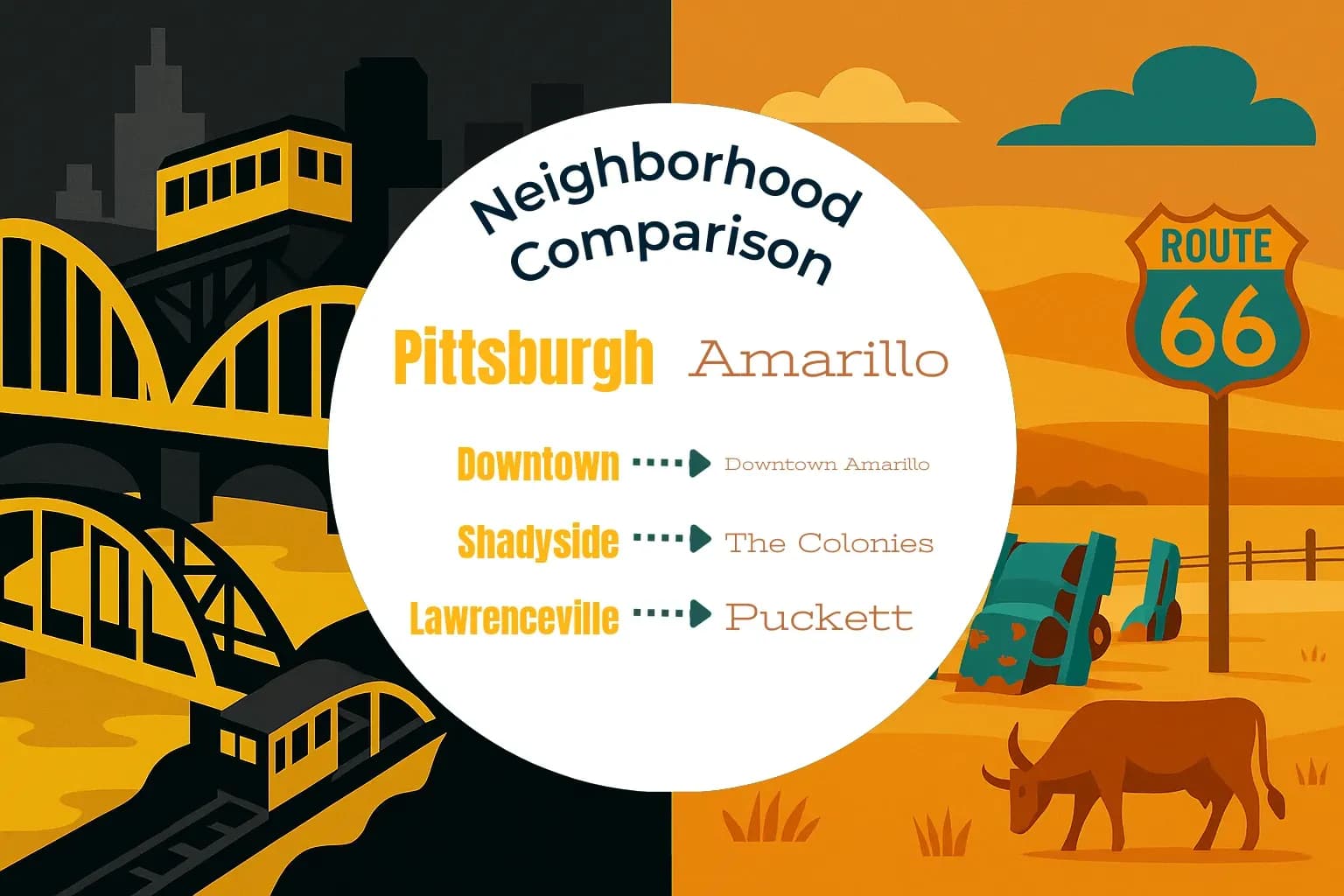 Pittsburgh vs Amarillo Neighborhood Comparison