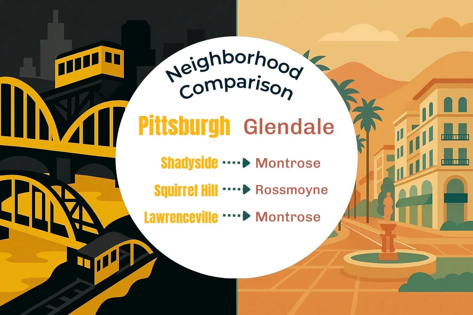 Pittsburgh vs Glendale Neighborhood Comparison