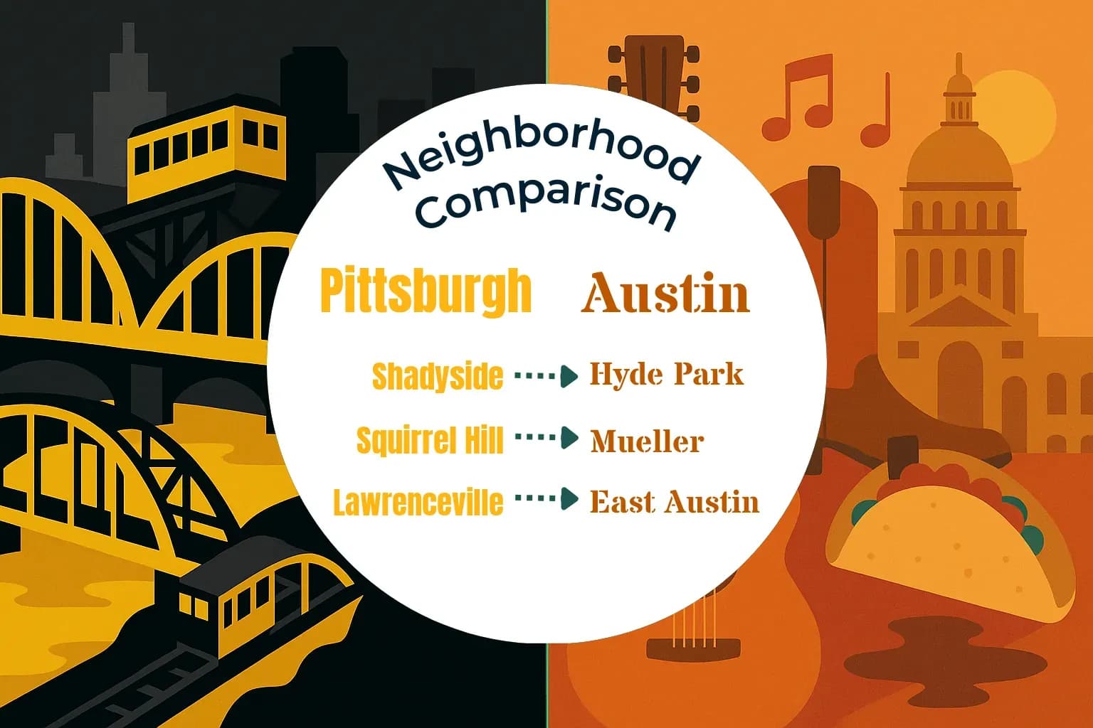 Pittsburgh vs Austin Neighborhood Comparison