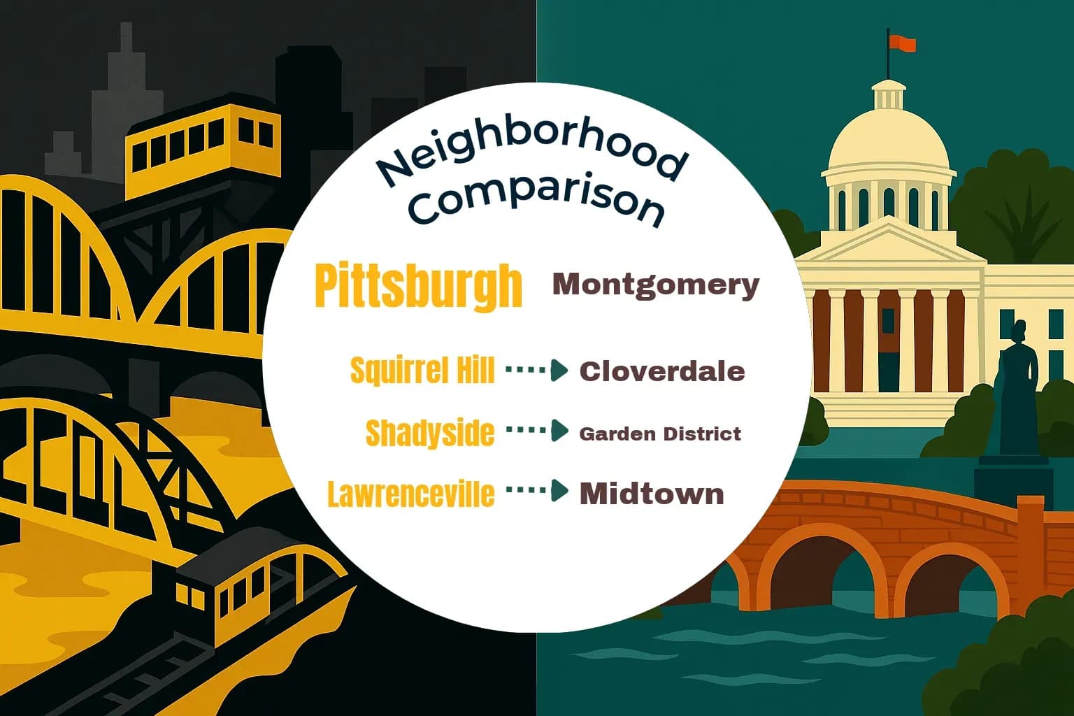 Pittsburgh vs Montgomery Neighborhood Comparison