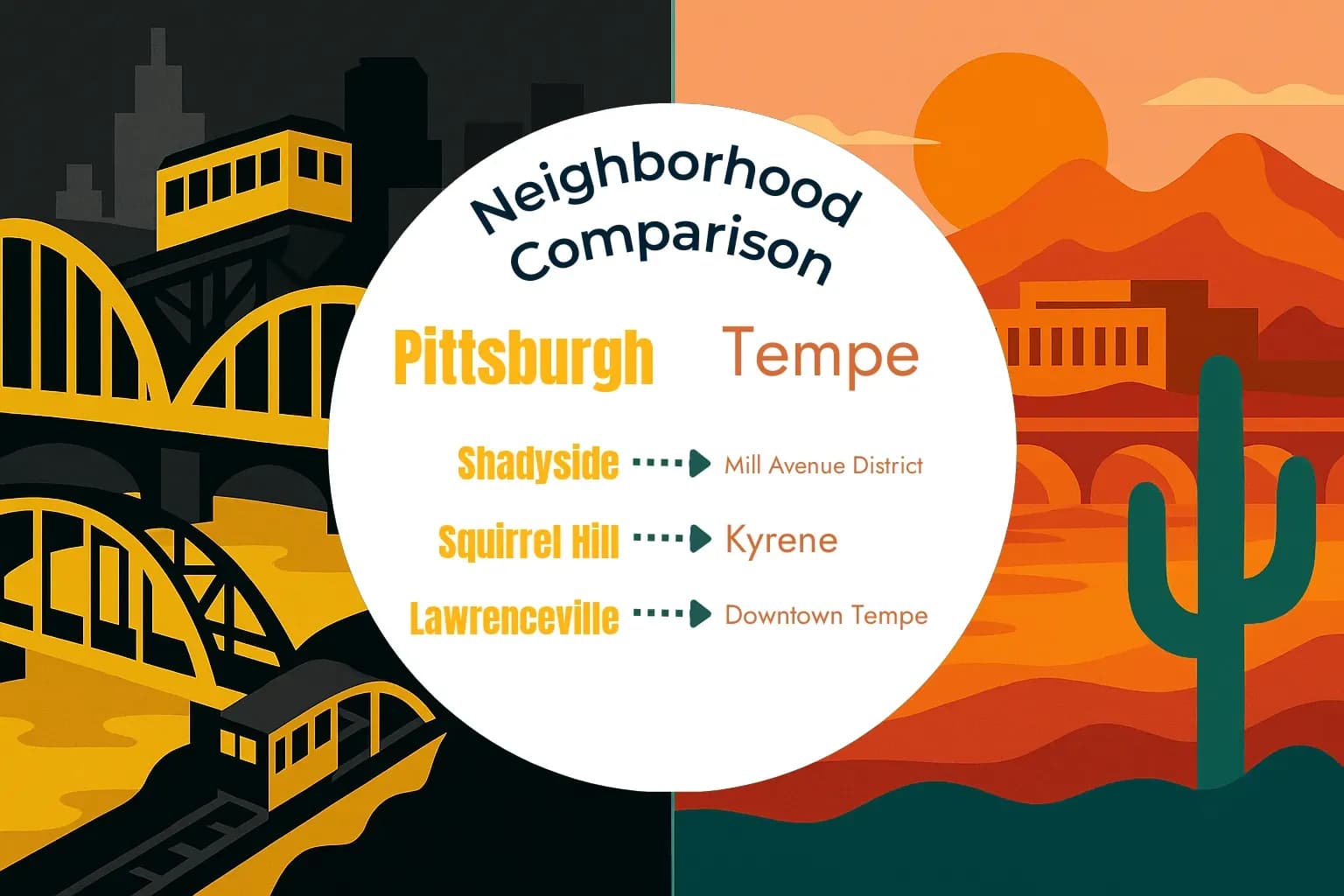 Pittsburgh vs Tempe Neighborhood Comparison