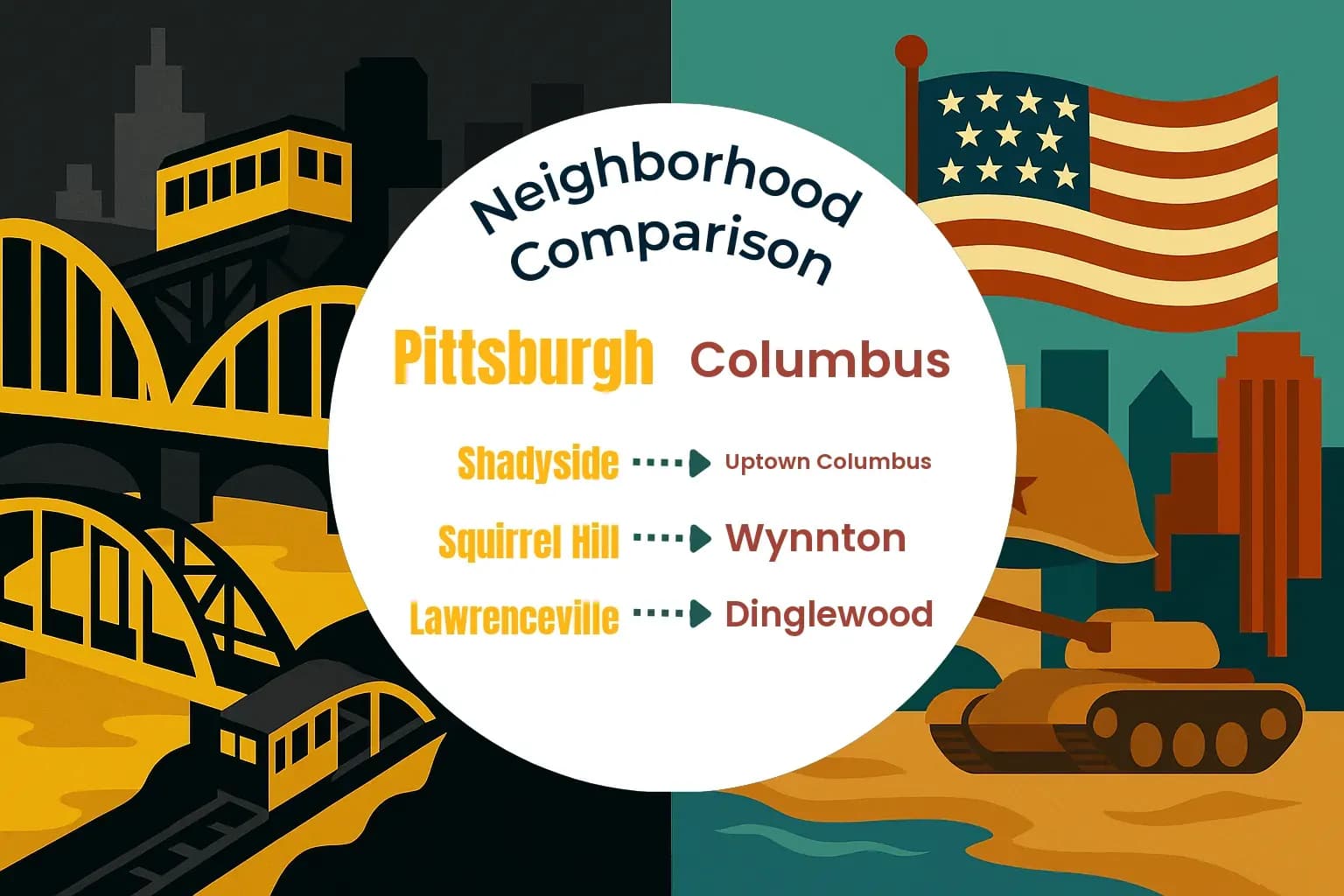 Pittsburgh vs Columbus Neighborhood Comparison