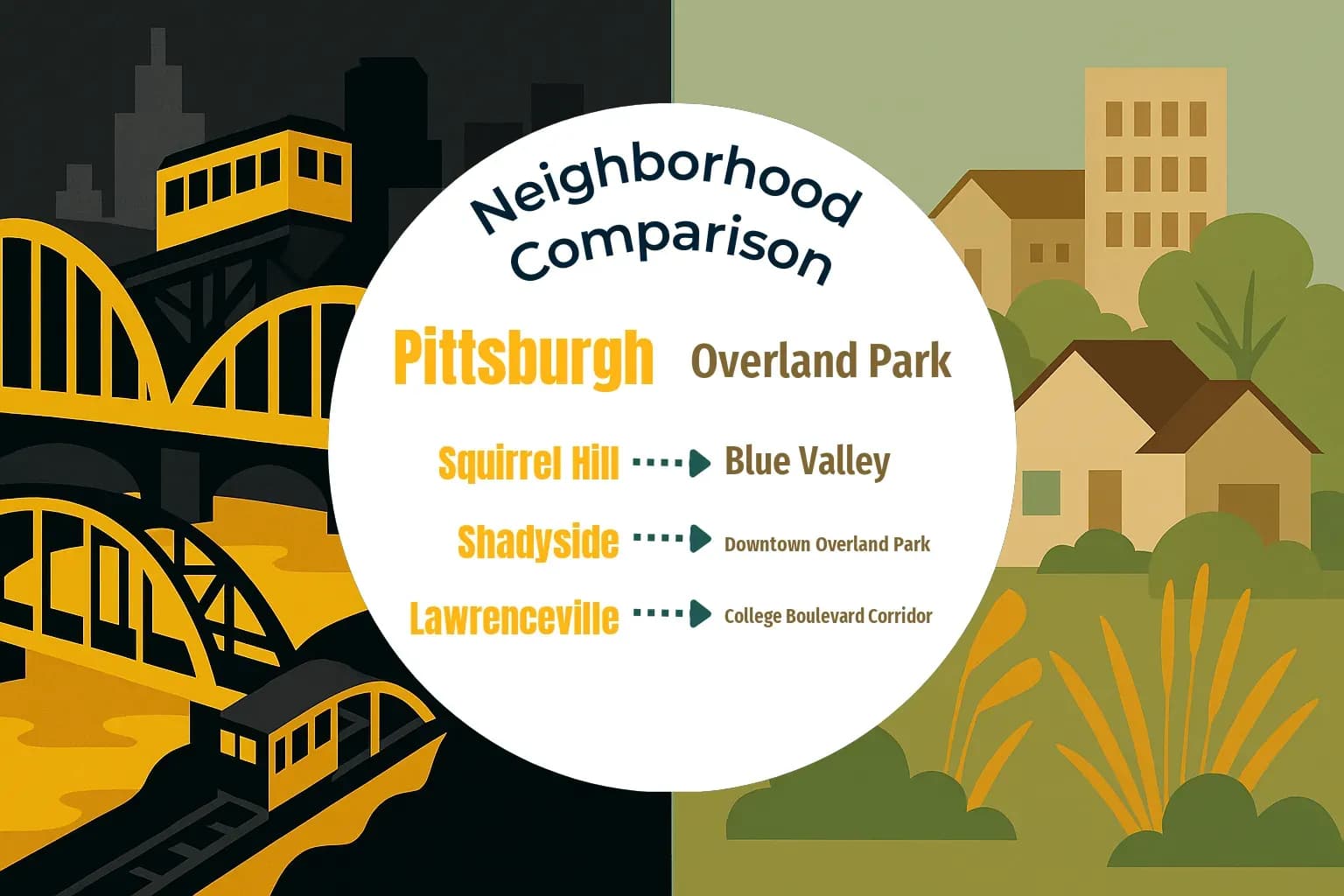 Pittsburgh vs Overland Park Neighborhood Comparison