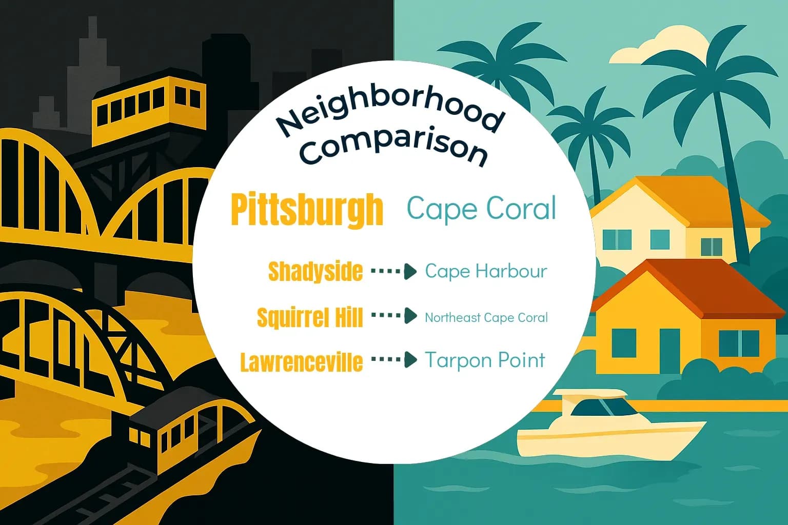 Pittsburgh vs Cape Coral Neighborhood Comparison