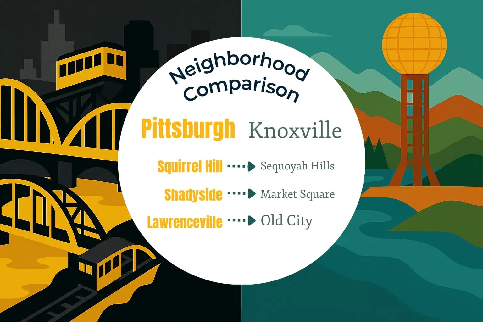 Pittsburgh vs Knoxville Neighborhood Comparison