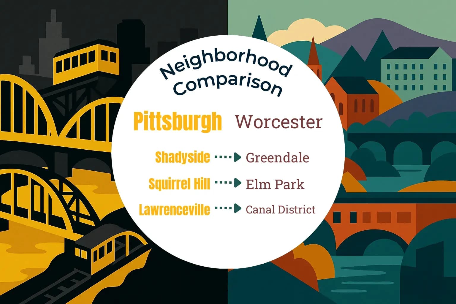 Pittsburgh vs Worcester Neighborhood Comparison