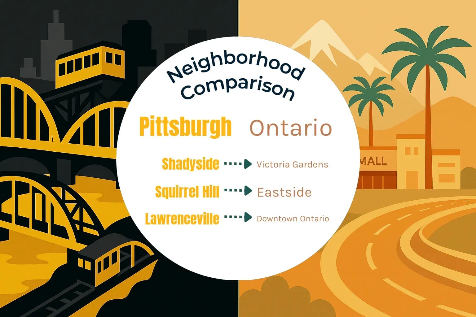 Pittsburgh vs Ontario Neighborhood Comparison
