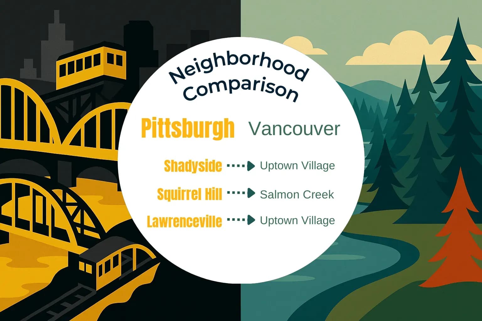 Pittsburgh vs Vancouver Neighborhood Comparison