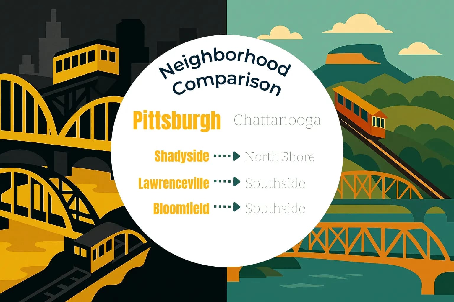 Pittsburgh vs Chattanooga Neighborhood Comparison