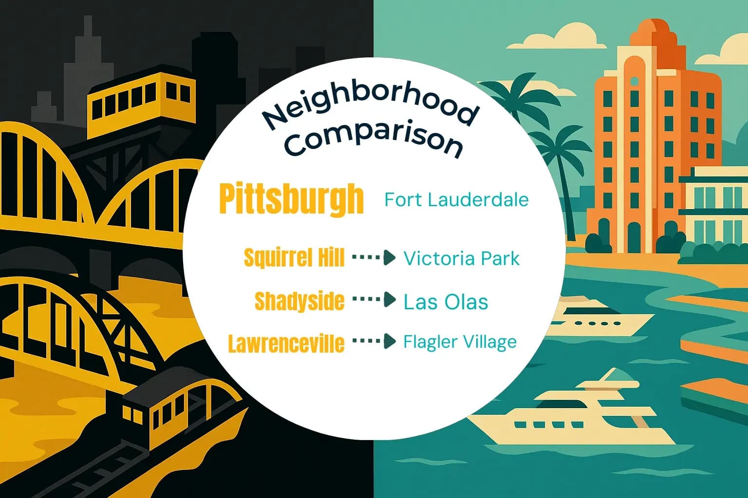 Pittsburgh vs Fort Lauderdale Neighborhood Comparison