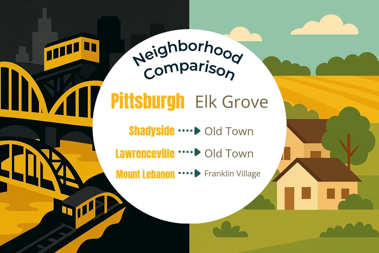 Pittsburgh vs Elk Grove Neighborhood Comparison