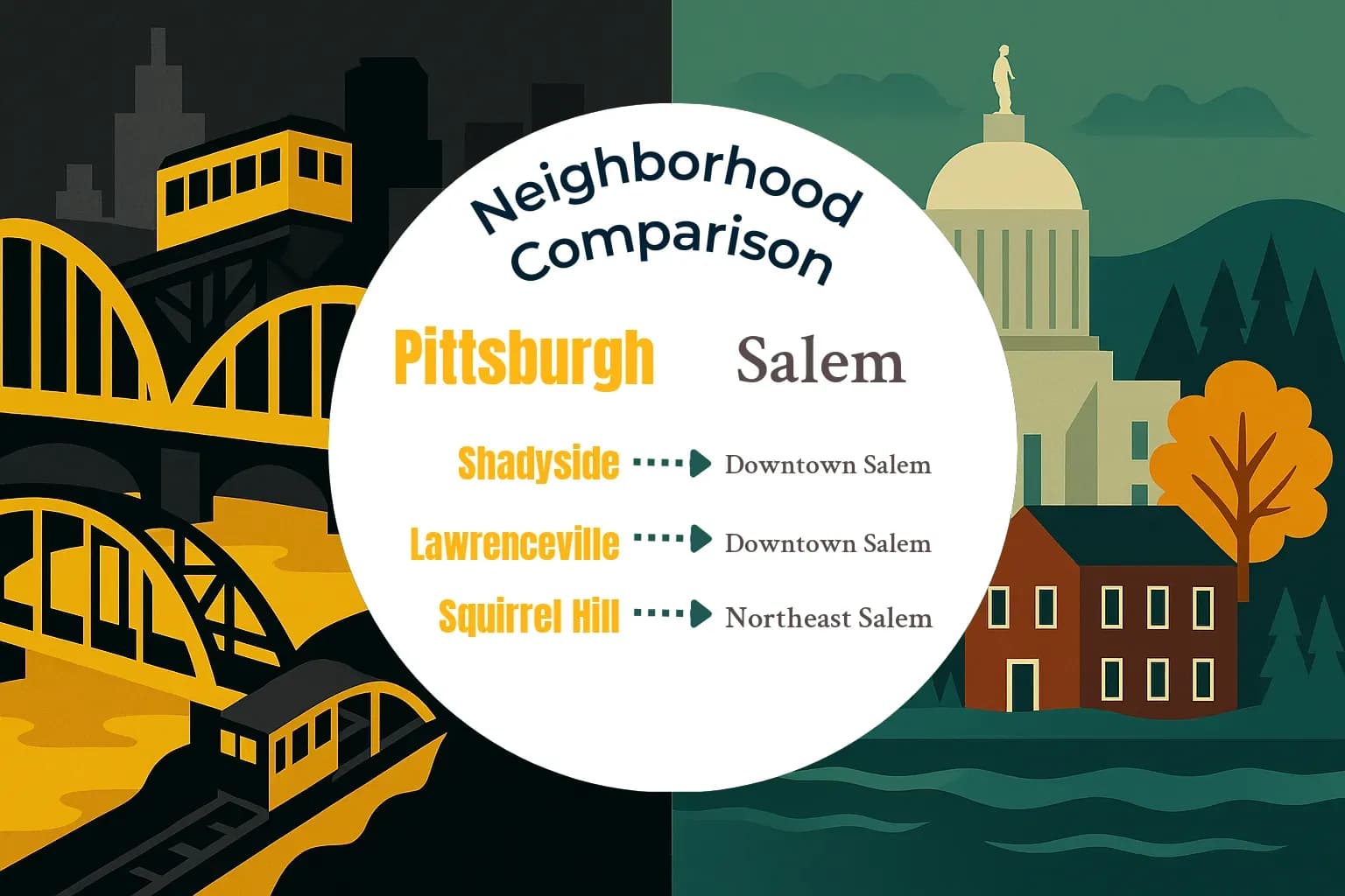 Pittsburgh vs Salem Neighborhood Comparison