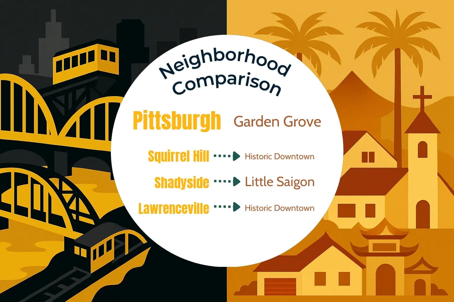 Pittsburgh vs Garden Grove Neighborhood Comparison