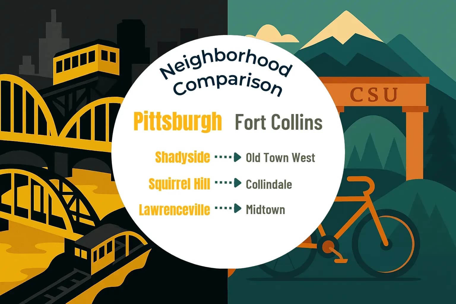 Pittsburgh vs Fort Collins Neighborhood Comparison