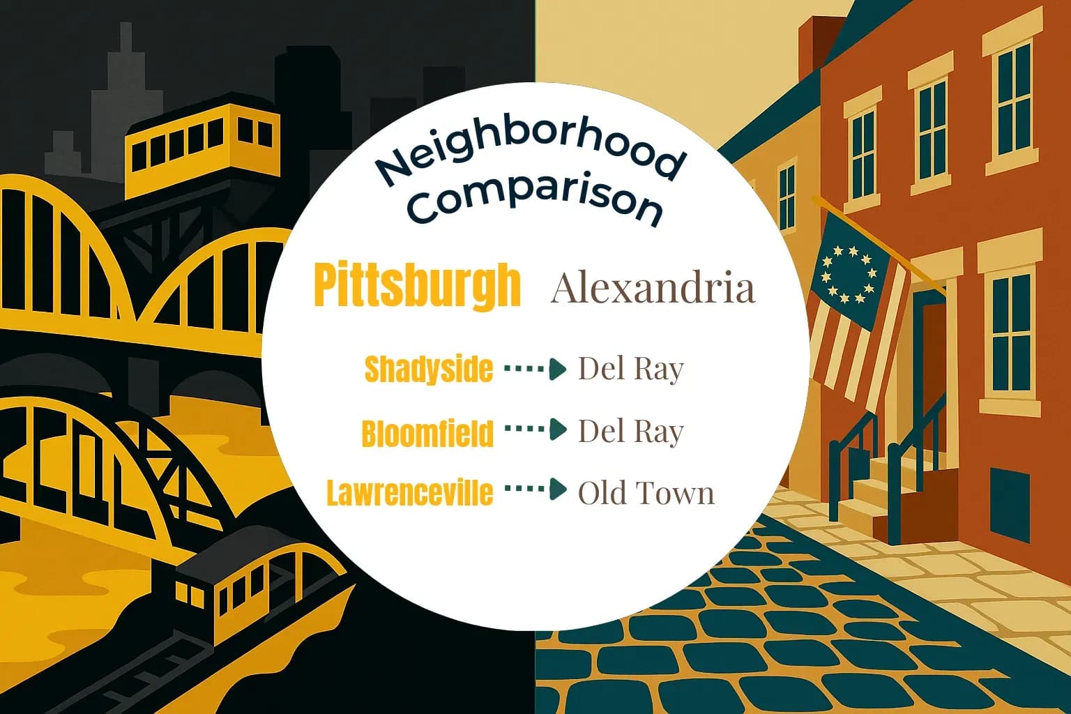 Pittsburgh vs Alexandria Neighborhood Comparison