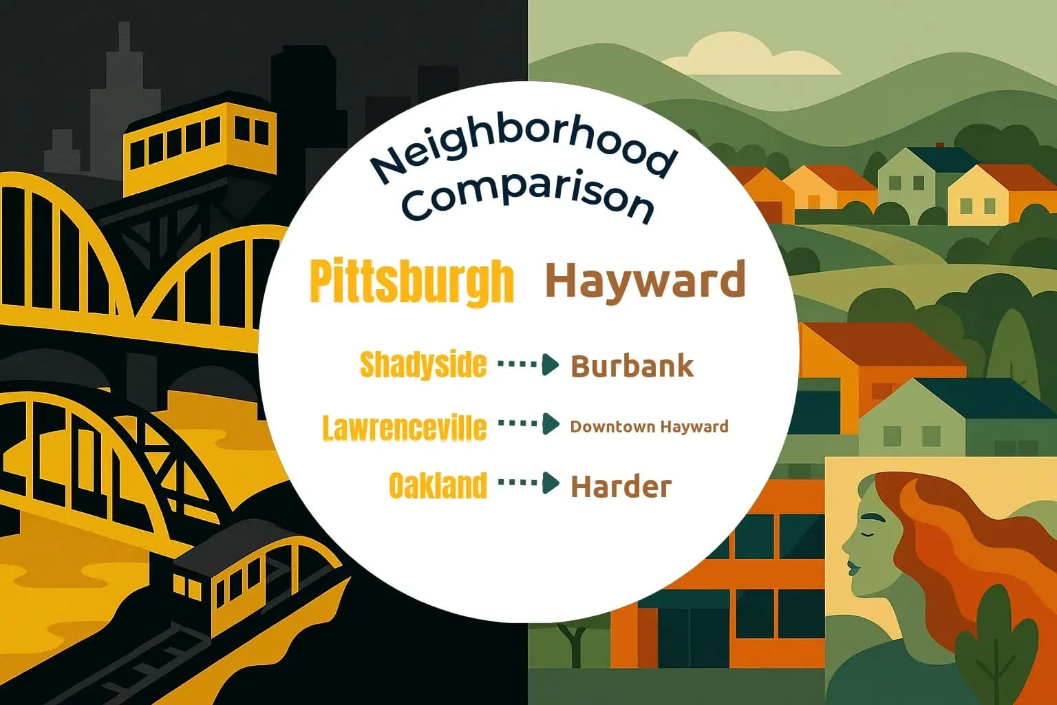 Pittsburgh vs Hayward Neighborhood Comparison