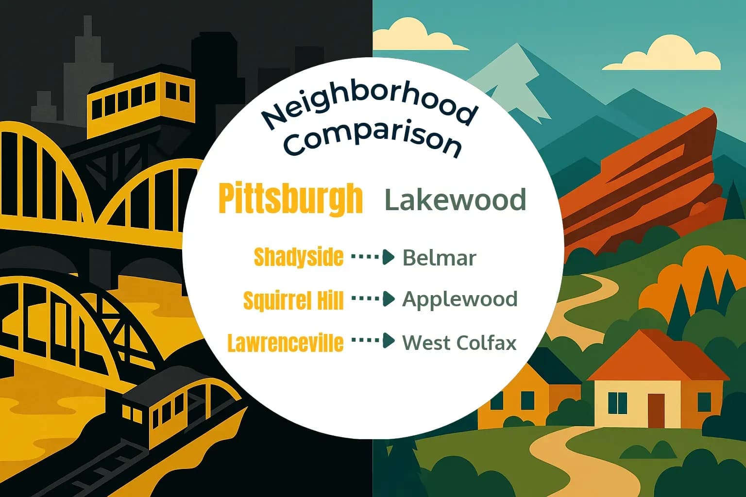 Pittsburgh vs Lakewood Neighborhood Comparison