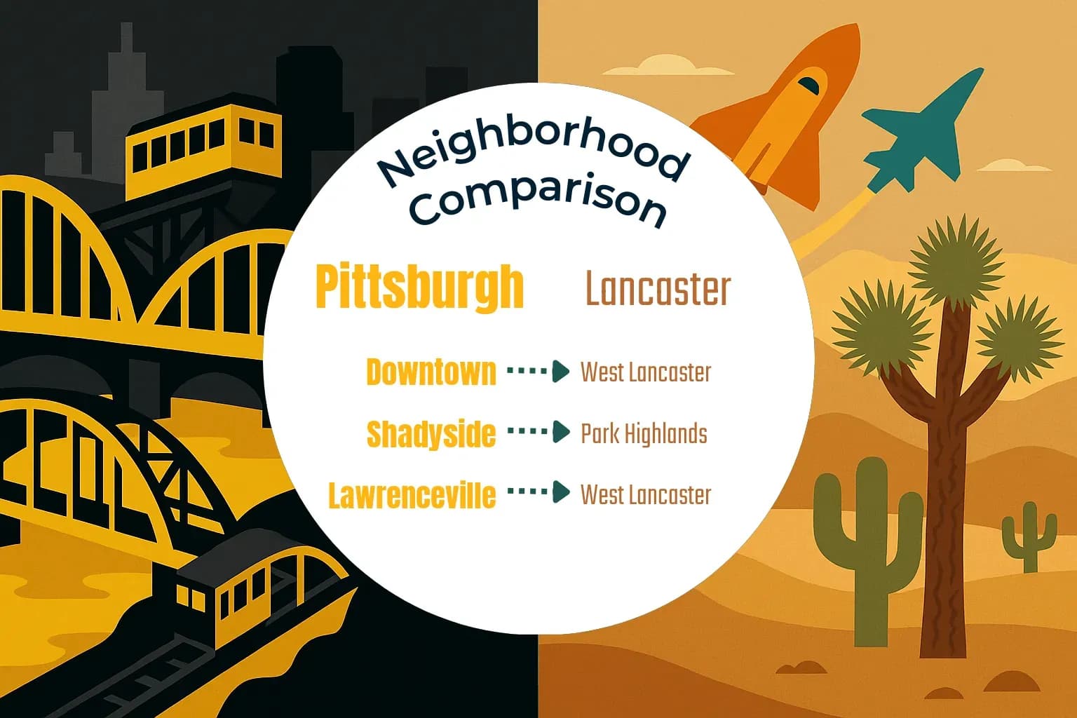 Pittsburgh vs Lancaster Neighborhood Comparison