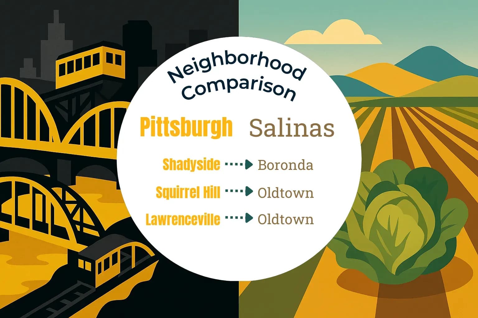 Pittsburgh vs Salinas Neighborhood Comparison
