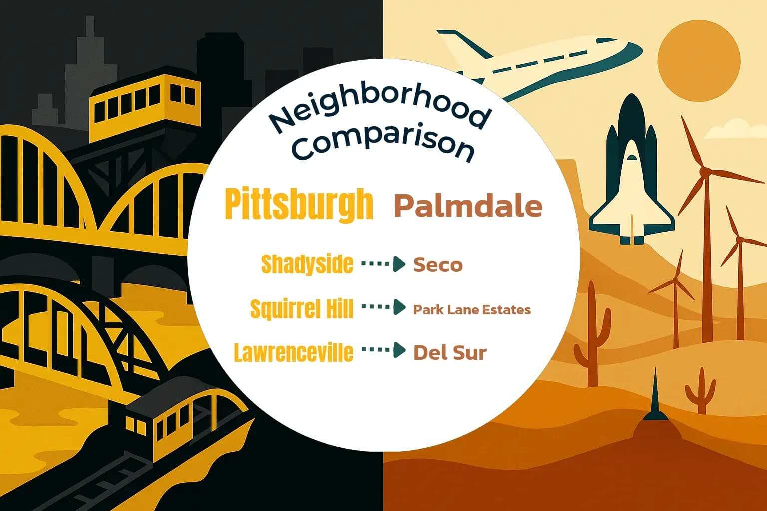Pittsburgh vs Palmdale Neighborhood Comparison